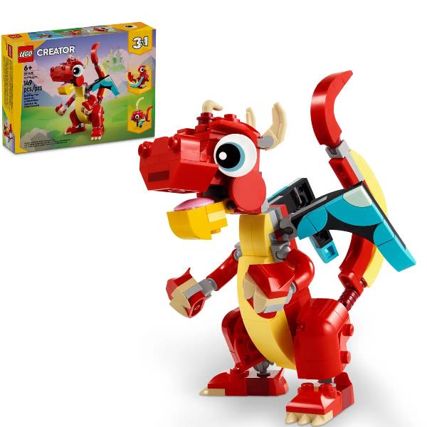 Lego Creator Drago Rosso 31145