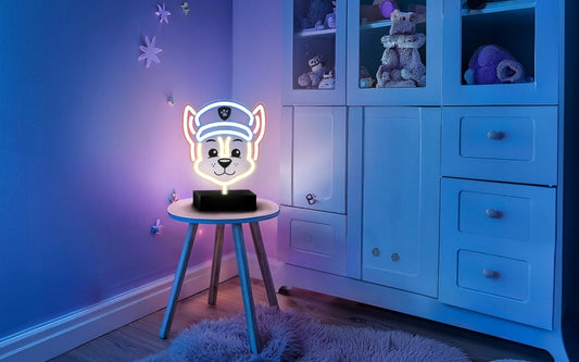 Lampada Neon Led Paw Patrol con base Chase OW-120346 25x25