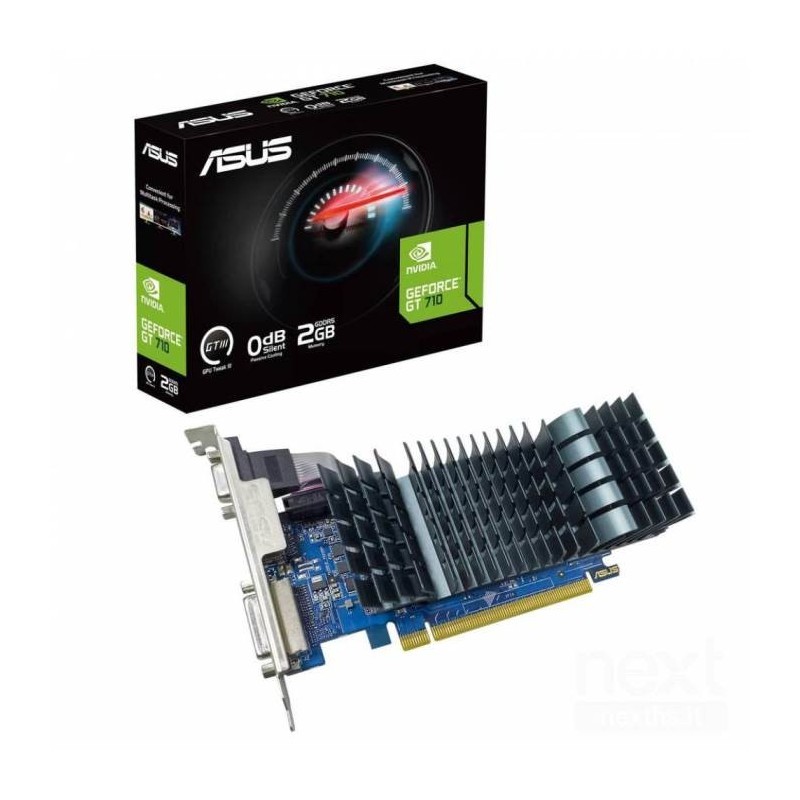 Scheda Video Geforce Gt710 2 Gb Ddr5 Evo Pci-E Gt710-Sl-2Gd5-Brk-Evo (90Yv0Ala-M0Na00)