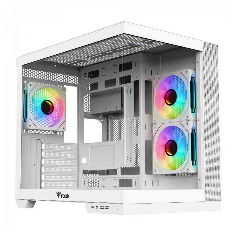CASE GAMING DARK CAVE DS WHITE EDITION ITGCADCDSW - NO ALIMENTATORE - BIANCO