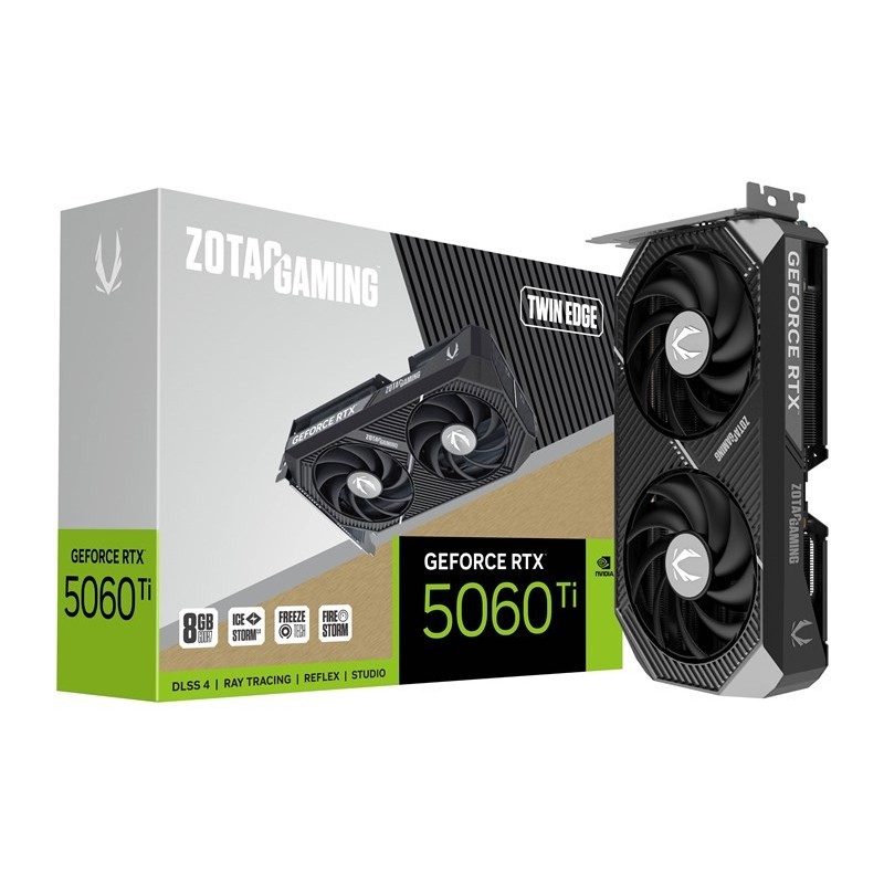 SCHEDA VIDEO GAMING GEFORCE RTX 5060 TI 8GB TWIN EDGE (ZT-B50610E-10M)