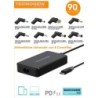 Alimentatore Universale Variabile 30W 8 connettori con uscita USB