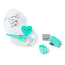 Mini set di cancelleria 6 pezzi a tema cuore Legami
