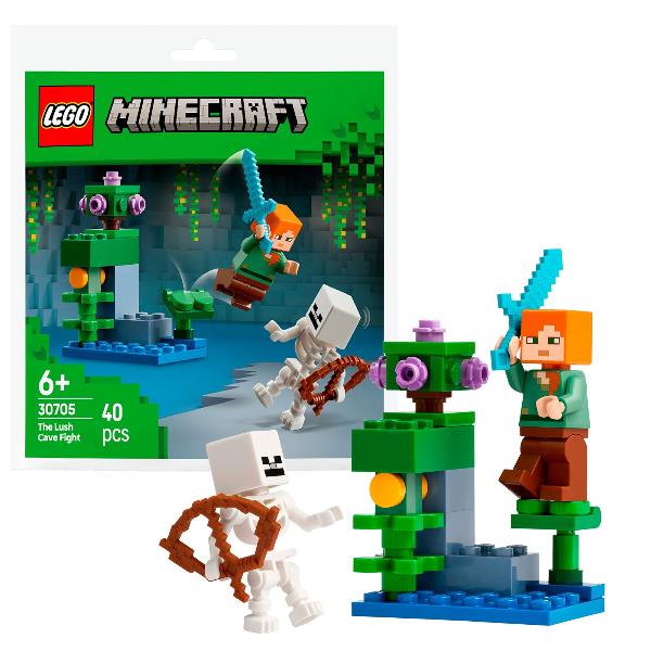 Lego Bustina Minecraft Duello nella Grotta Lussureggiante
