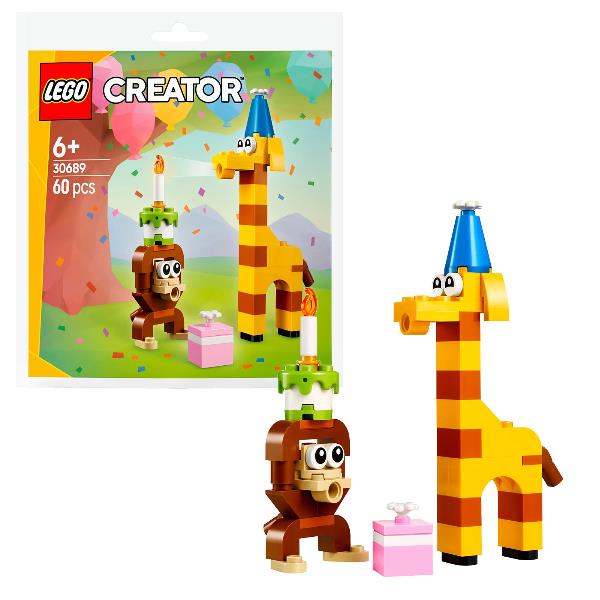 Lego Bustina Creator Animali della festa di Compleanno 30689