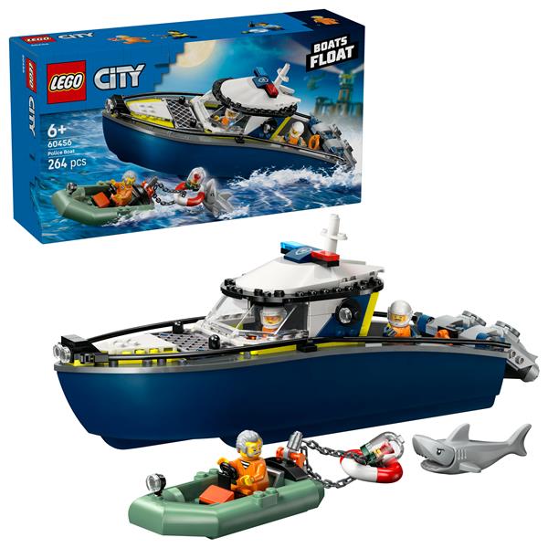 Lego City Inseguimento del Motoscafo della Polizia  60456